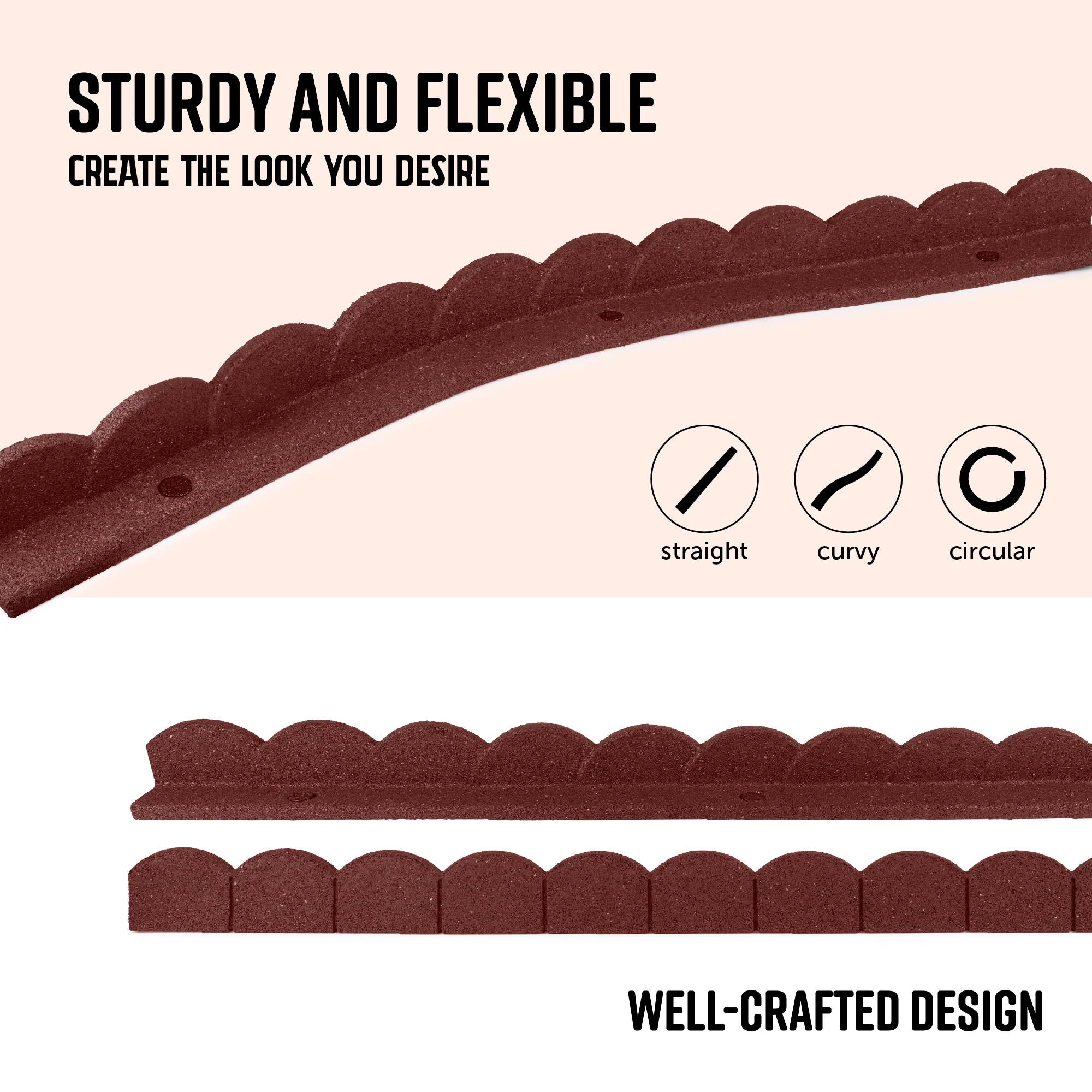 L Shape Rubber Border- Scalloped - Image 14