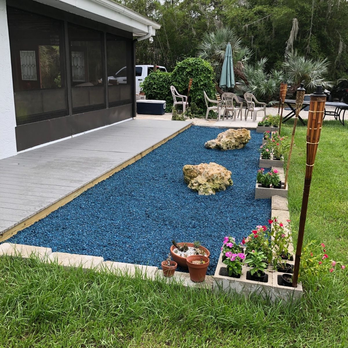 Landscape Rubber Mulch | Blue - Image 3