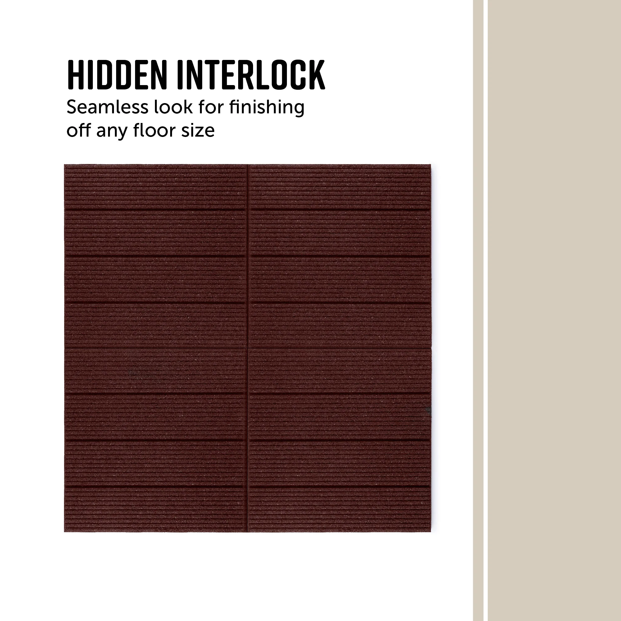 Linear Interlocking Rubber Paver Tile - Image 18
